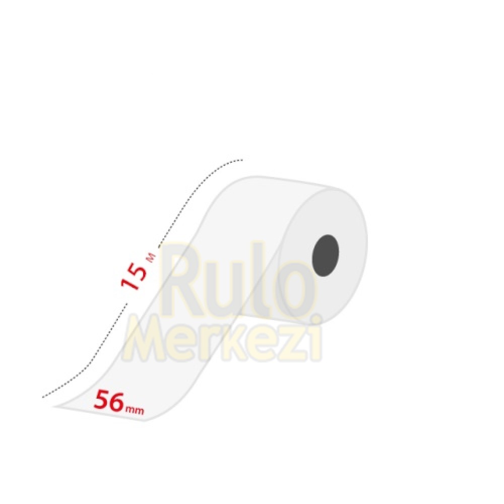 56X15 METRE YAZAR KASA POS RULOSU 100'LÜ PAKET